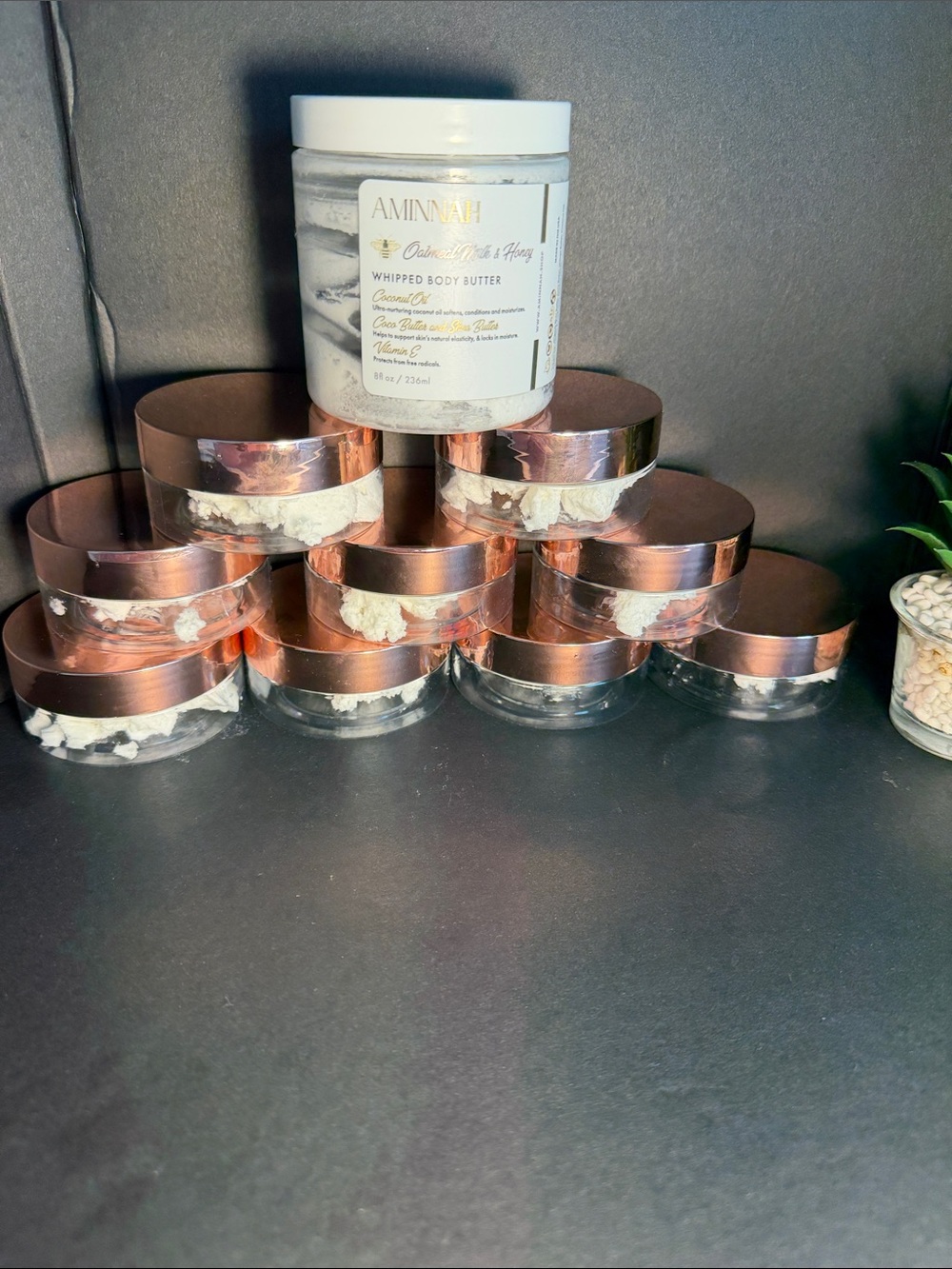 1-2 oz Samples Aminnah Oatmeal Milk & Honey $3 each